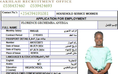 FLORENCE GECHEMBA ANYEGA