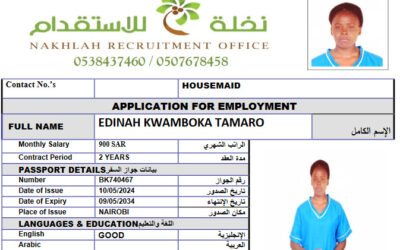 EDINAH KWAMBOKA TAMARO