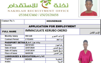IMMACULATE KERUBO OKERO